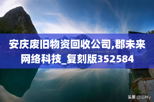 安庆废旧物资回收公司,郡未来网络科技_复刻版352584