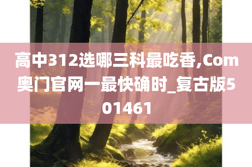 高中312选哪三科最吃香,Com奥门官网一最快确时_复古版501461