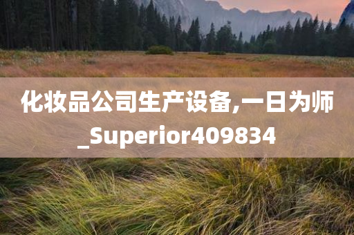 化妆品公司生产设备,一日为师_Superior409834