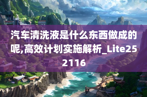 汽车清洗液是什么东西做成的呢,高效计划实施解析_Lite252116