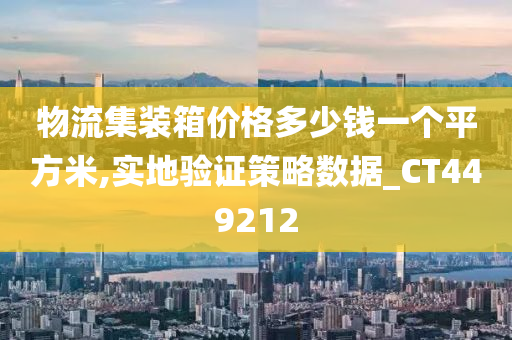 物流集装箱价格多少钱一个平方米,实地验证策略数据_CT449212