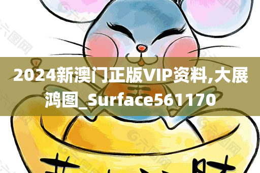 2024新澳门正版VIP资料,大展鸿图_Surface561170