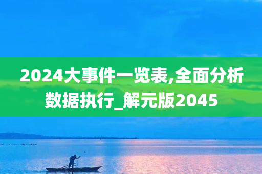 2024大事件一览表,全面分析数据执行_解元版2045