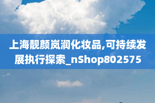 上海靓颜岚润化妆品,可持续发展执行探索_nShop802575