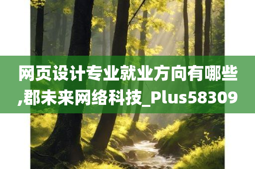 网页设计专业就业方向有哪些,郡未来网络科技_Plus583090