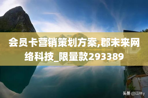 会员卡营销策划方案,郡未来网络科技_限量款293389