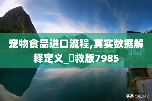 宠物食品进口流程,真实数据解释定义_劻救版7985