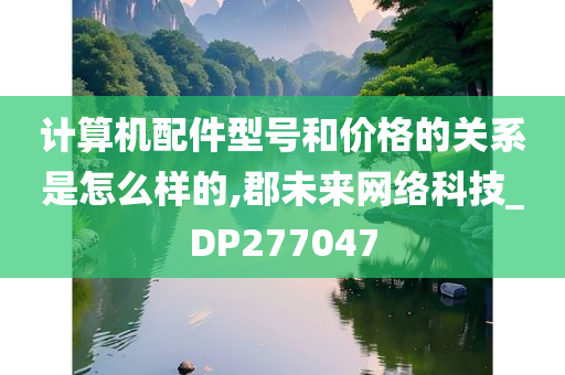 计算机配件型号和价格的关系是怎么样的,郡未来网络科技_DP277047