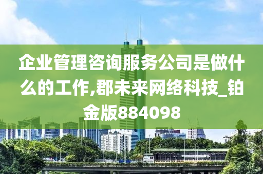 企业管理咨询服务公司是做什么的工作,郡未来网络科技_铂金版884098