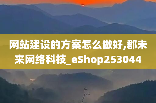 网站建设的方案怎么做好,郡未来网络科技_eShop253044