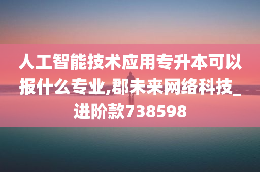 人工智能技术应用专升本可以报什么专业,郡未来网络科技_进阶款738598