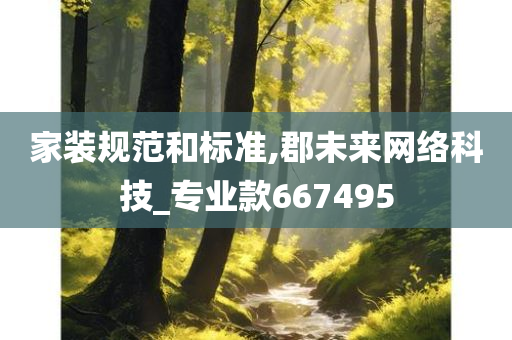 家装规范和标准,郡未来网络科技_专业款667495