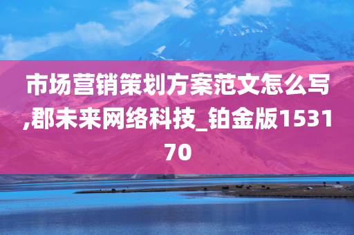 市场营销策划方案范文怎么写,郡未来网络科技_铂金版153170