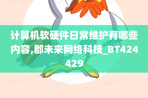 计算机软硬件日常维护有哪些内容,郡未来网络科技_BT424429