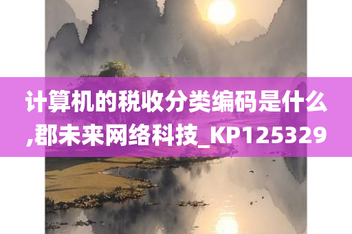 计算机的税收分类编码是什么,郡未来网络科技_KP125329