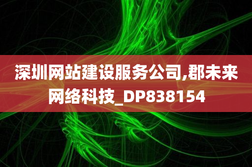 深圳网站建设服务公司,郡未来网络科技_DP838154