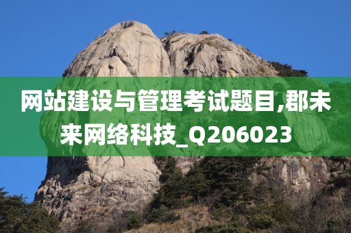 网站建设与管理考试题目,郡未来网络科技_Q206023