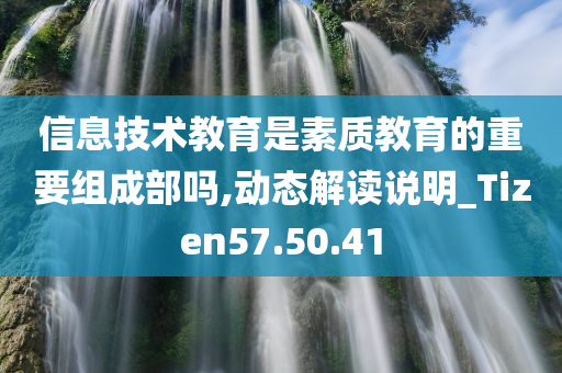 信息技术教育是素质教育的重要组成部吗,动态解读说明_Tizen57.50.41