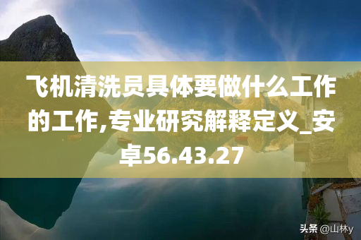 飞机清洗员具体要做什么工作的工作,专业研究解释定义_安卓56.43.27