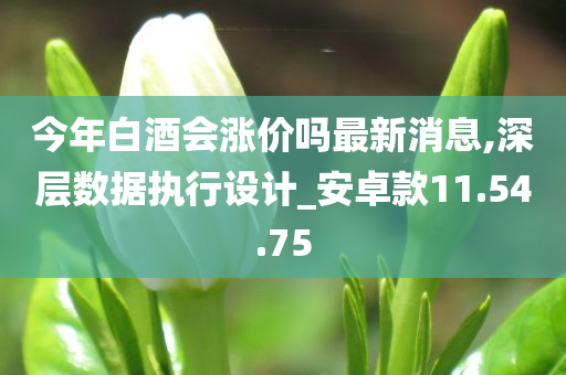 今年白酒会涨价吗最新消息,深层数据执行设计_安卓款11.54.75