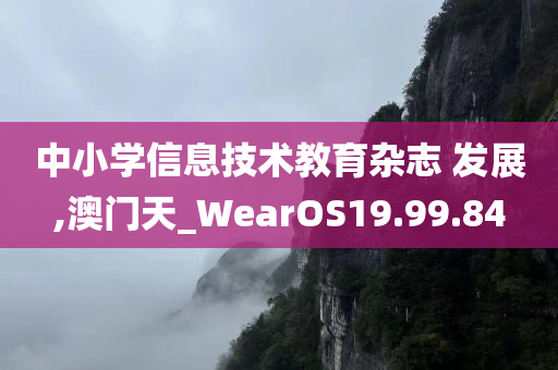 中小学信息技术教育杂志 发展,澳门天_WearOS19.99.84